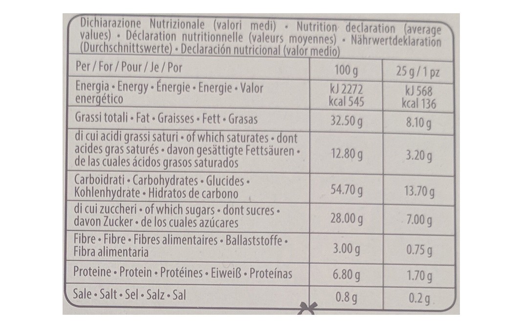 Millefoglie D'italia Mini Snack    Box  75 grams